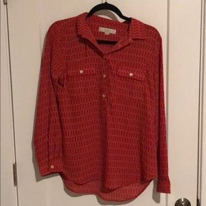 Loft Salmon Dress Shirt